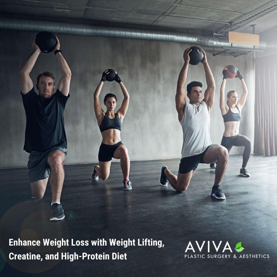 Enhance Weight Loss with Weight Lifting, Creatine, and High-Protein Diet