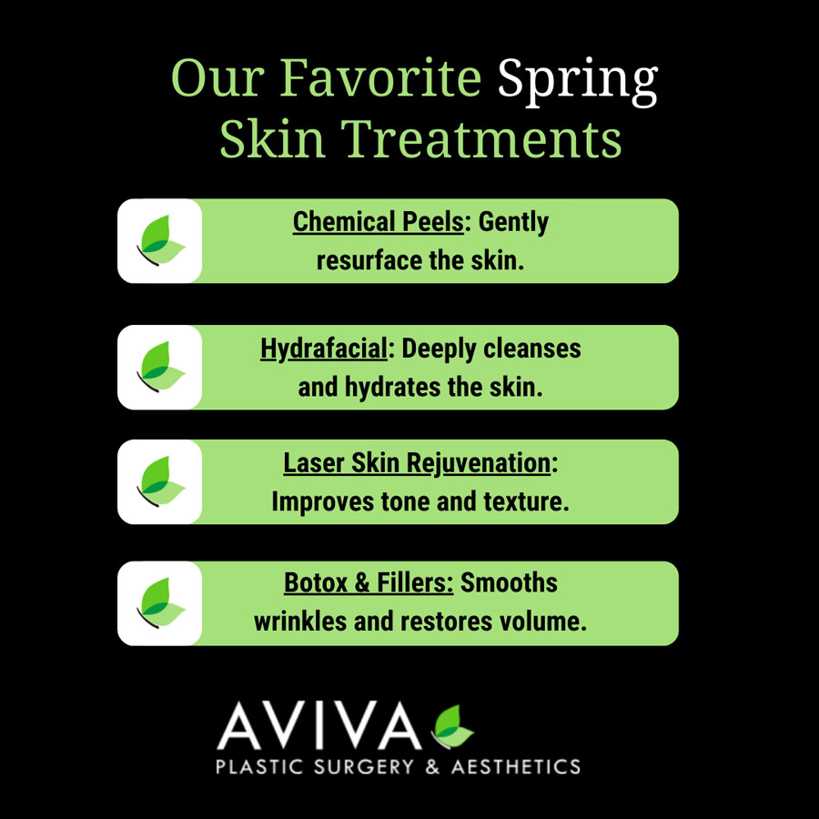 Spring Skincare Treatments with Aviva Plastic Surgery