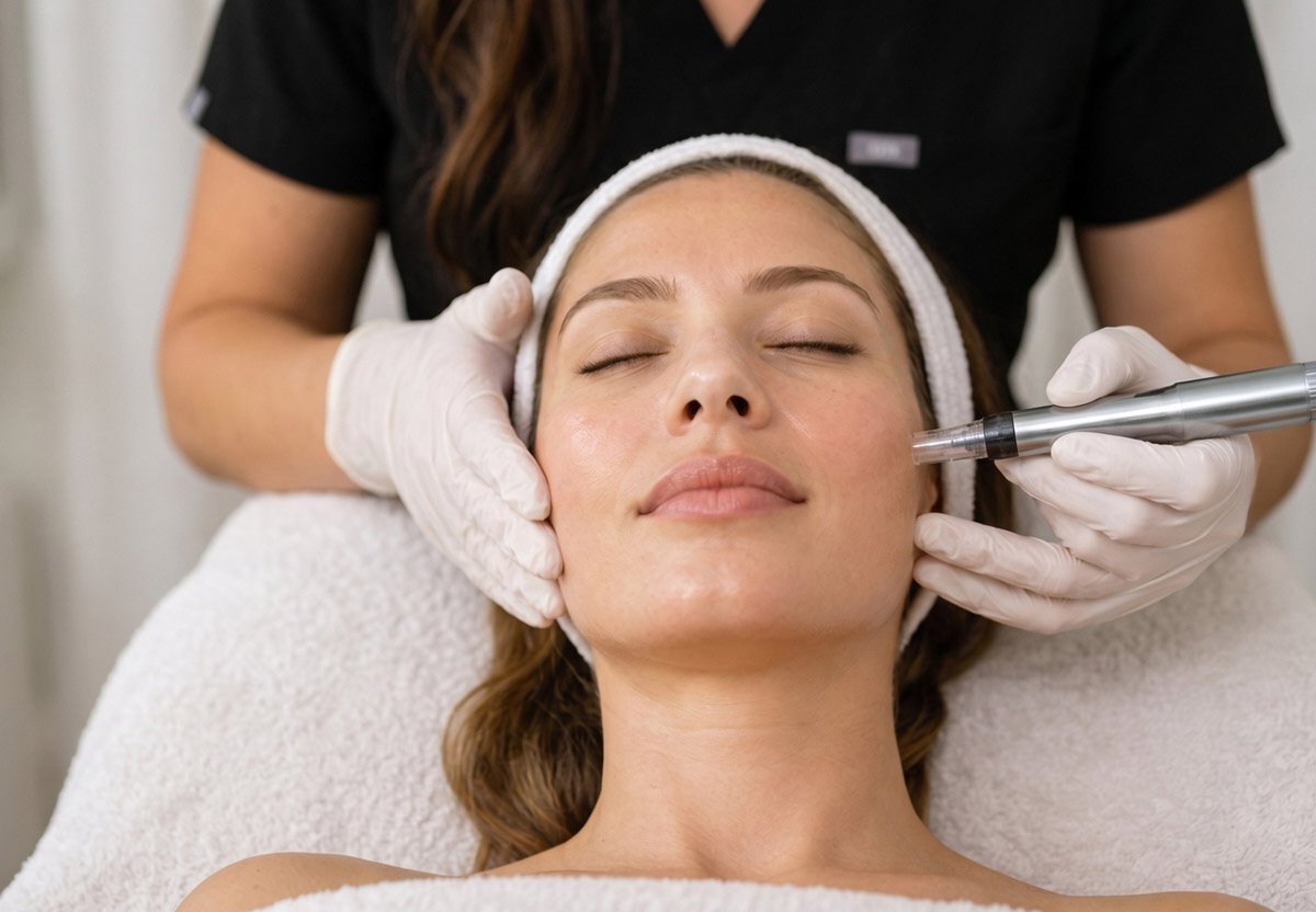 Microneedling treatment at Aviva Plastic Surgery and Aesthetics, Atlanta GA
